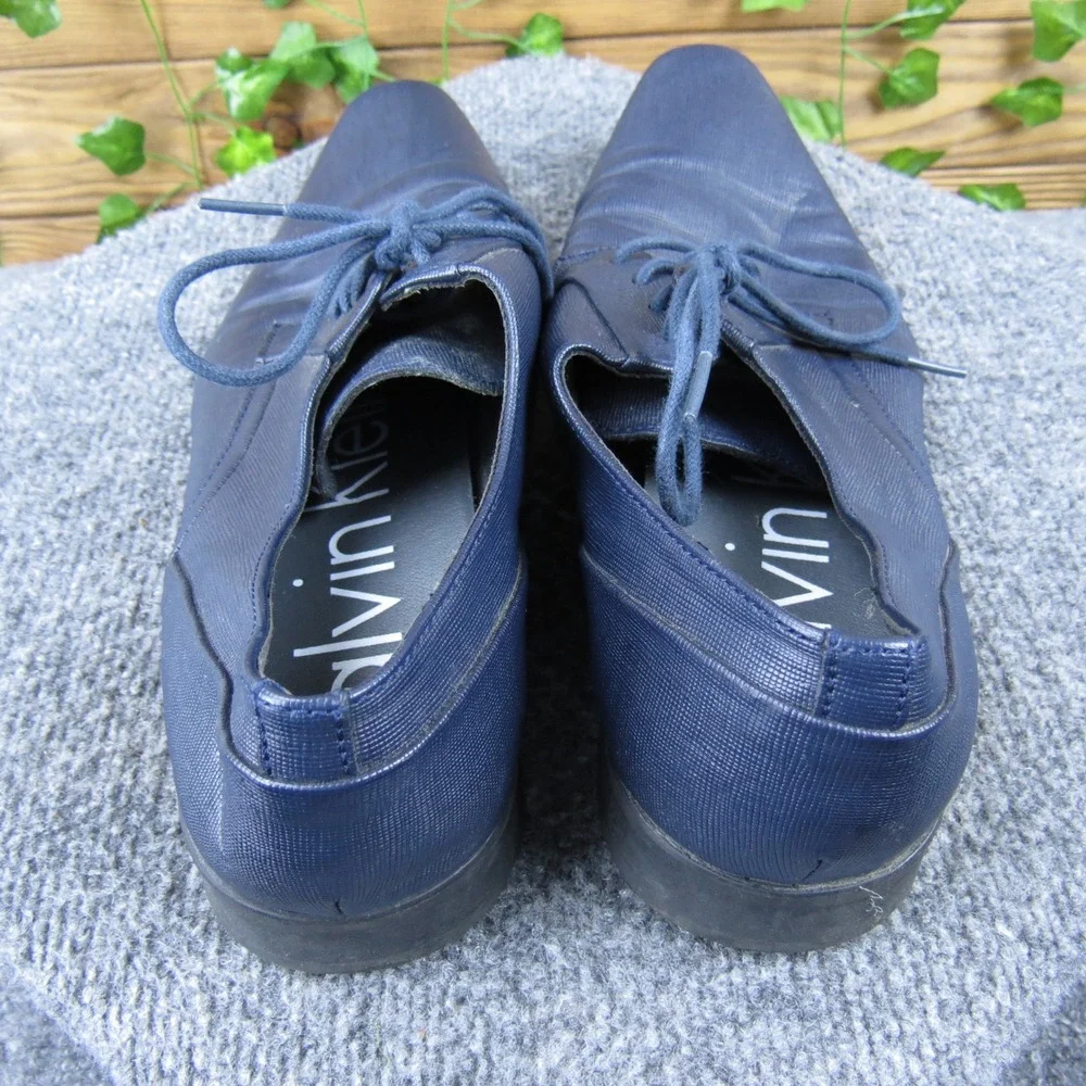 Calvin Klein Benton Navy Synthetic Men's 10 Lace-Up Dress Shoe Classic‎